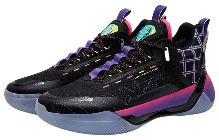 XTEP Levitation 6 Basketball Shoes Men’s Mid Top Black/Red