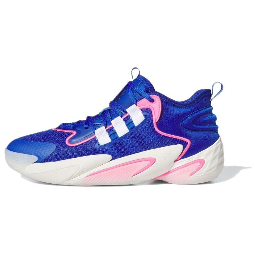 Adidas BYW Select Slip Resistant Abrasion Resistant Mid top Basketball Shoes Unisex Blue