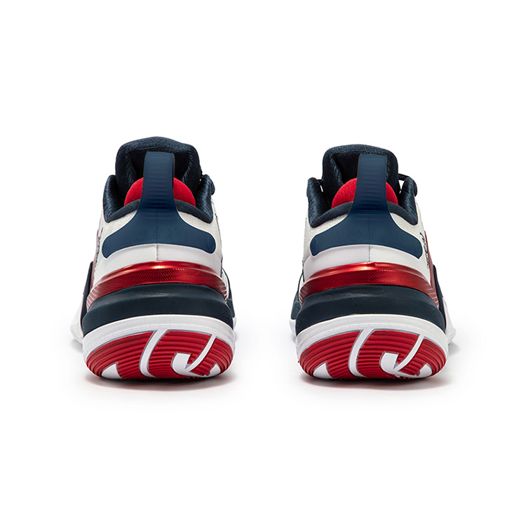 361° AG 5 Cushioning Anti-Slip Wear-Resistant Impact-Resistant Low-Top Basketball Shoes Men’s White Blue Red