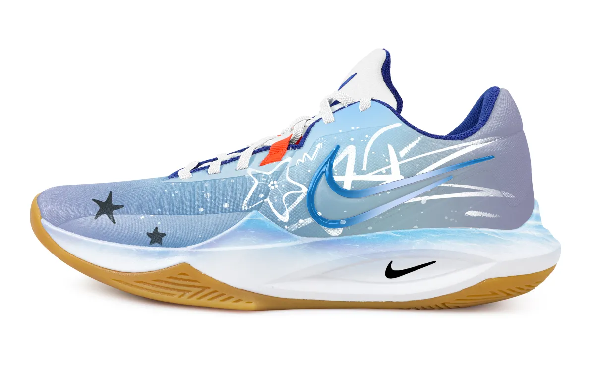 Nike Precision 6 Low top Basketball Shoes Men's Sky Blue