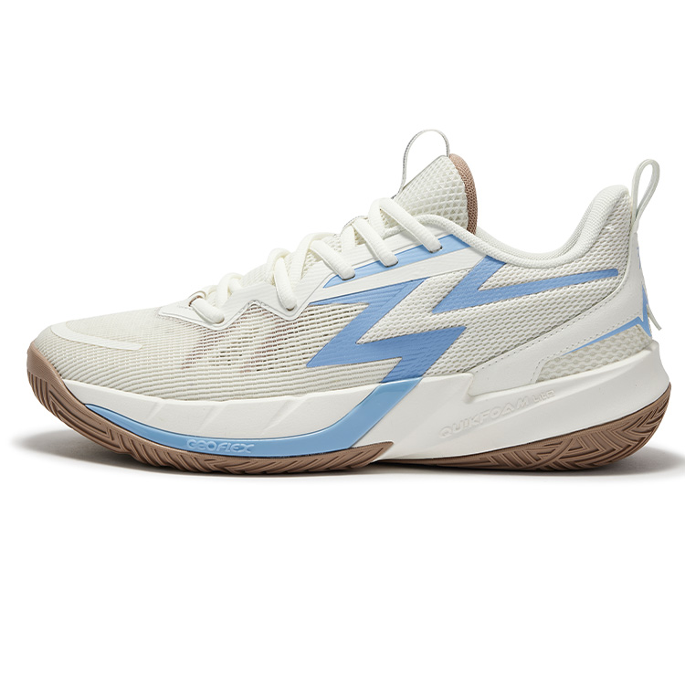 361° Slip Resistant Abrasion Resistant Low top Basketball Shoes Men’s White Blue
