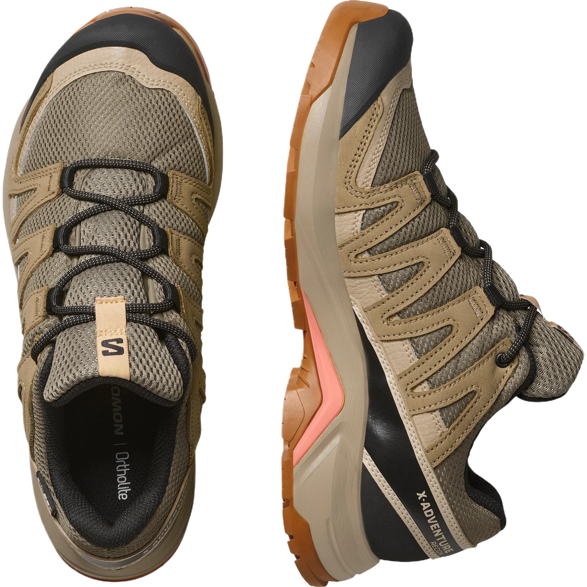SALOMON X Adventure Leather Low top Mountaineering Shoes Women’s Brown