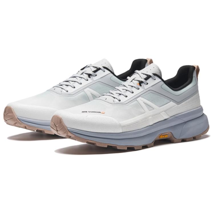 Anta Champion Opening 3 Cushioning Slip Resistant Support Low top Hiking Shoes Men’s Papyrus White Frost Tower Gray
