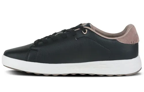 Anta Synthetic Leather, Split Cow Leather Fashion Slip Resistant Low top Skateboard Shoes Men's Black