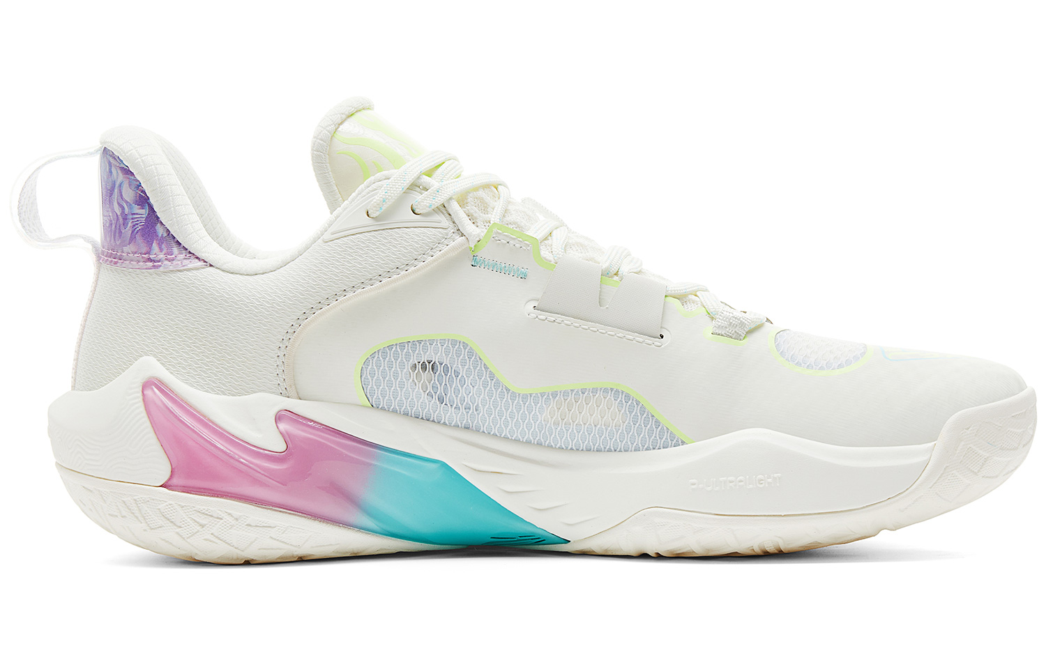 PEAK Shadow Hunter 3.0 Taichi Low top Basketball Shoes Men’s White Peacock Colorway