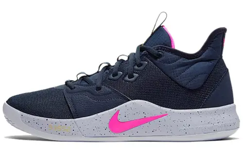 Nike PG 3 EP pickled pepper 3 fabric, lightweight, wear-resistant and non-slip, low-cut, practical basketball shoes, same style for men and women, black pink