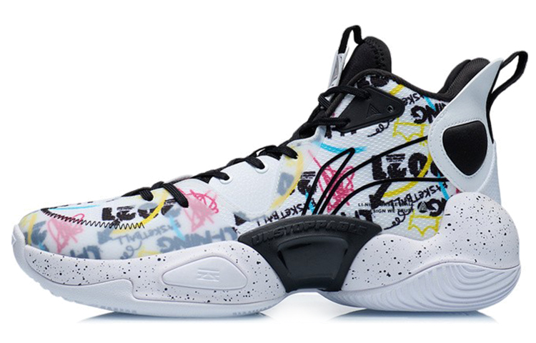 Li Ning Textile, Synthetic Leather, TPU Cushioning Slip Resistant Abrasion Resistant Coverage Support Mid top