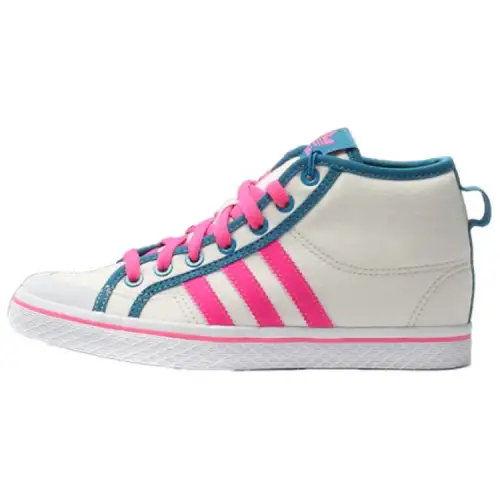 Adidas Originals Slip Resistant Abrasion Resistant Mid top Skateboard Shoes Women's White Red