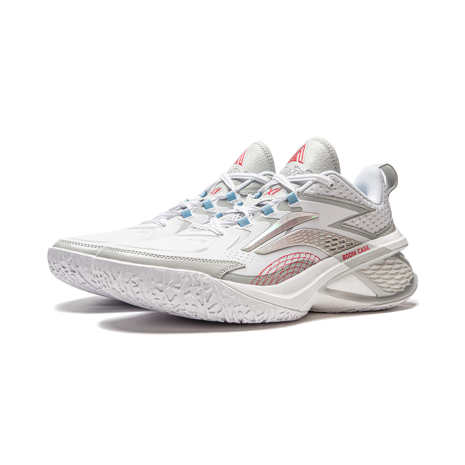 Li Ning Air Strike 11 Cushioning Slip Resistant Lightweight Low top Performance Basketball Shoes Men’s White Gray