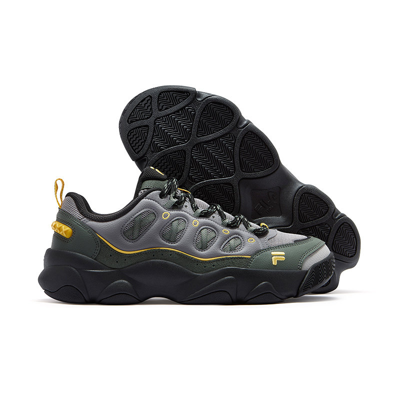 FILA FUSION WATERBEAR Bear Paw Shoe Vintage Basketball Shoes Men’s Black Gray