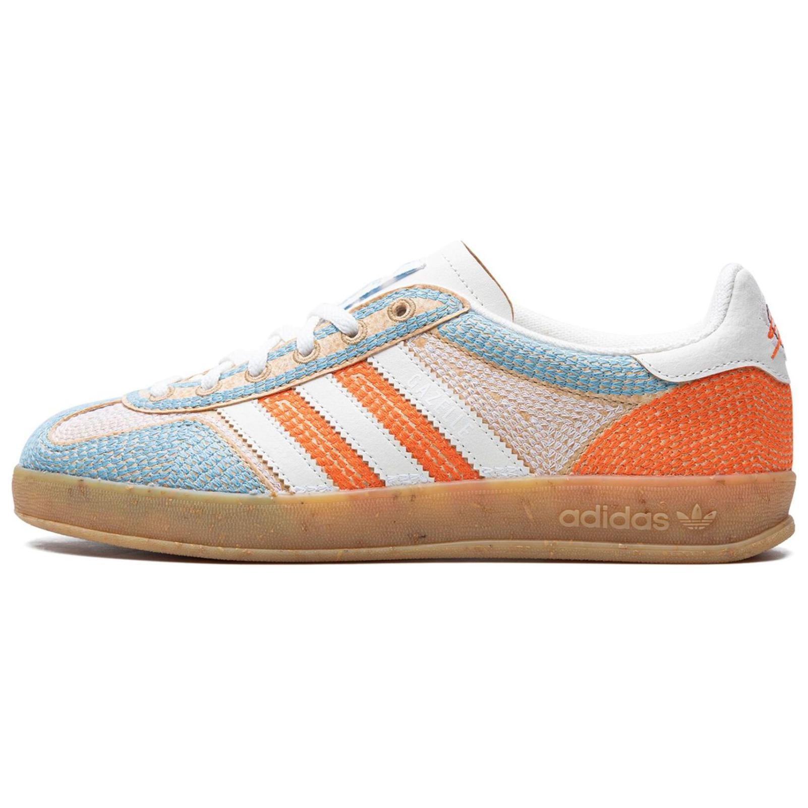 Sean Wotherspoon x Adidas Originals GAZELLE INDOOR Low top Skateboard Shoes Men's Orange Blue Pink