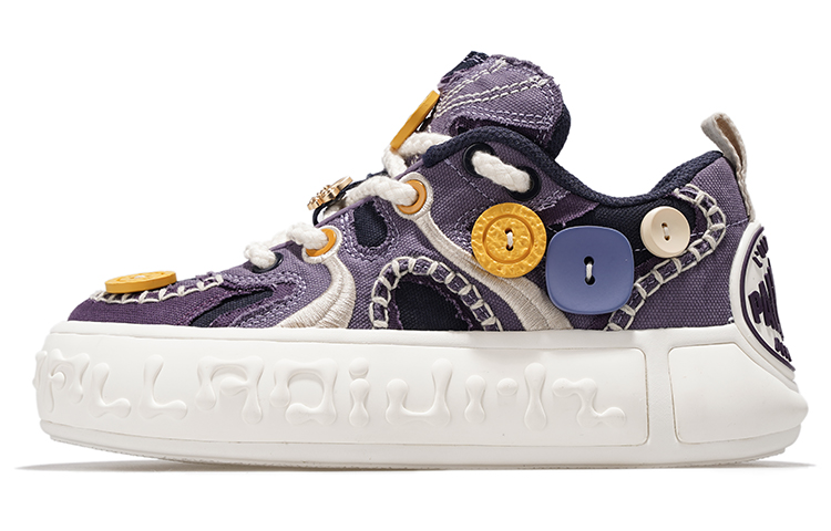 Palladium Low top Skateboard Shoes Unisex Sage Purple White