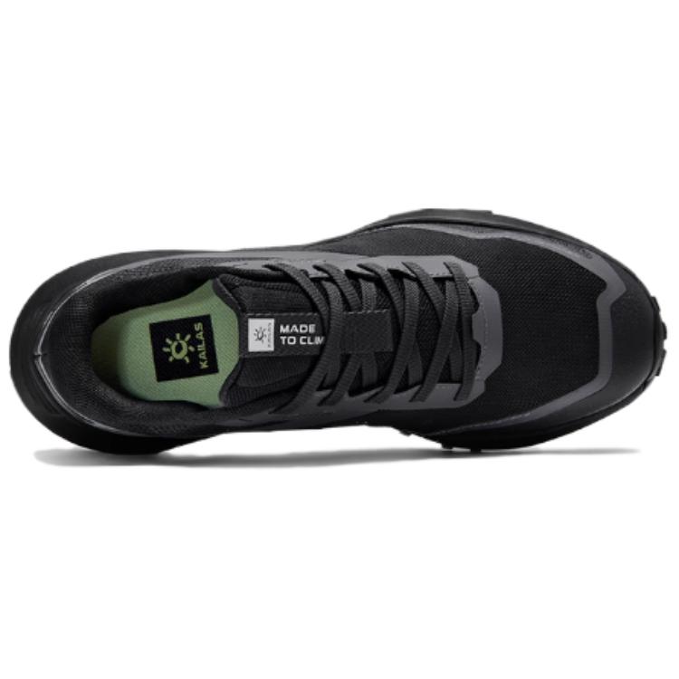 KAILAS Brackish Green Slip Resistant Abrasion Resistant Balance Low top Hiking Shoes Men’s Ink Black