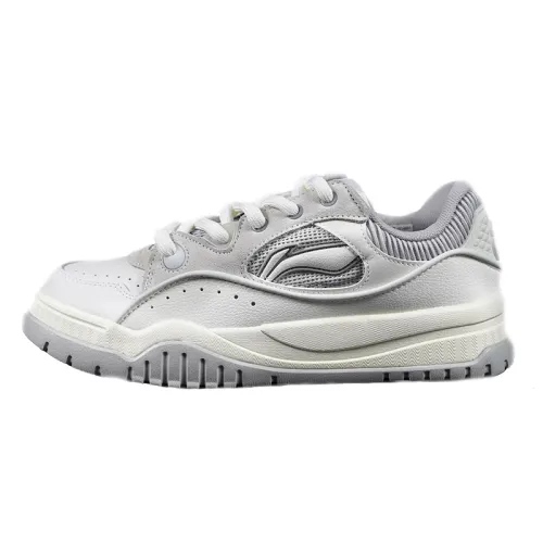 Li Ning Sports Life Collection Classic And Versatile Low top Skateboard Shoes Men's Gray