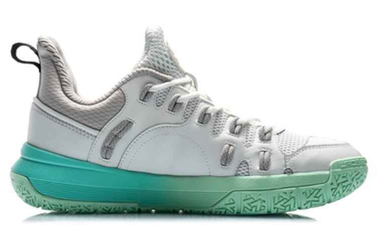 Li Ning WAY OF WADE Synthetic Leather Cushioning Low top Basketball Shoes Men’s White Green