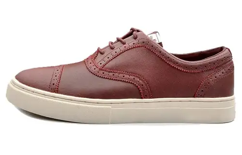 Li Ning Comfortable Slip Resistant Low top Skateboard Shoes Men's Burgundy