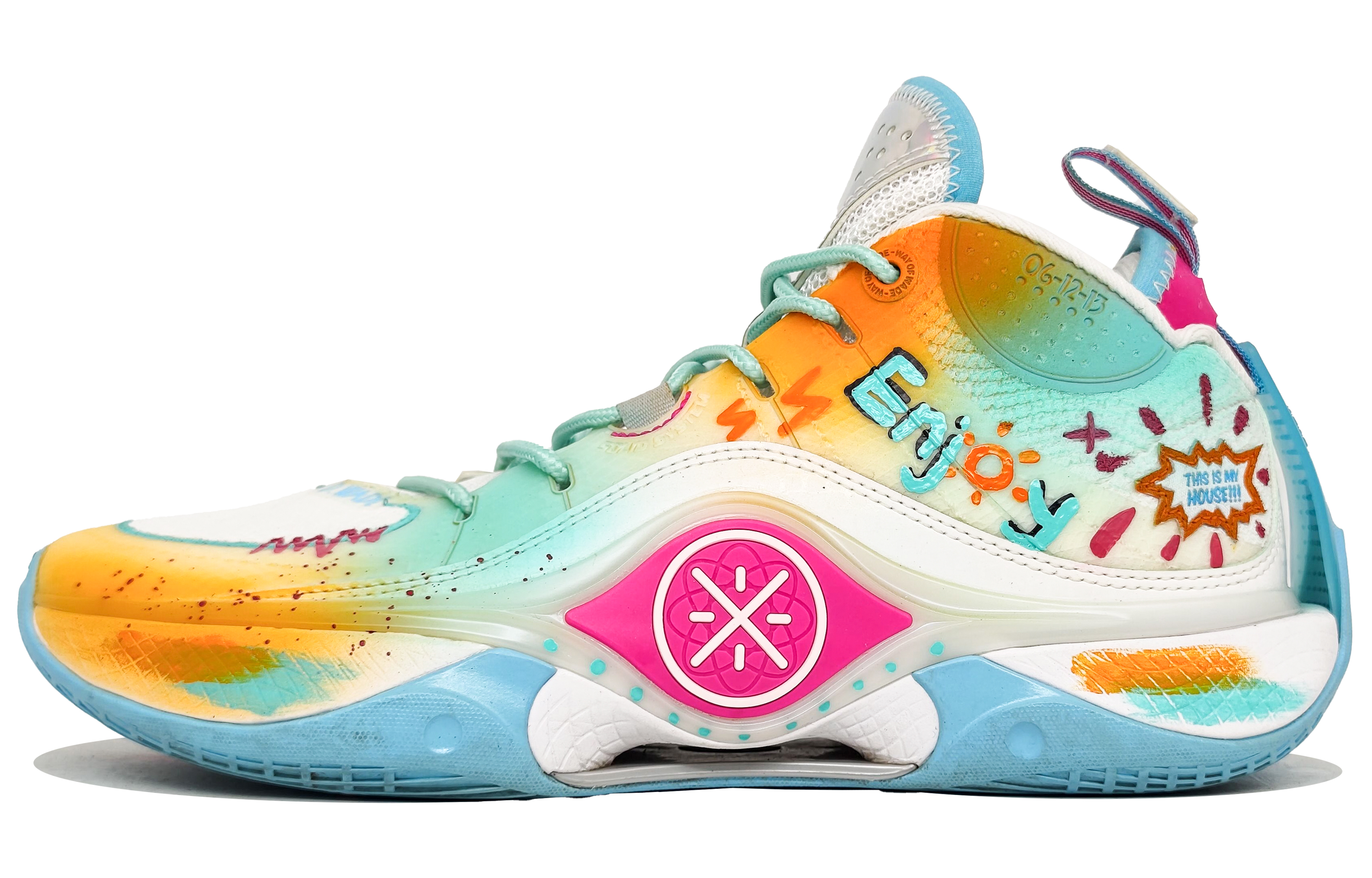 Li Ning Wade Shadow 5 Cushioning Impact Resistant Rebound Cushioning Impact Resistant Rebound Low top Basketball Shoes