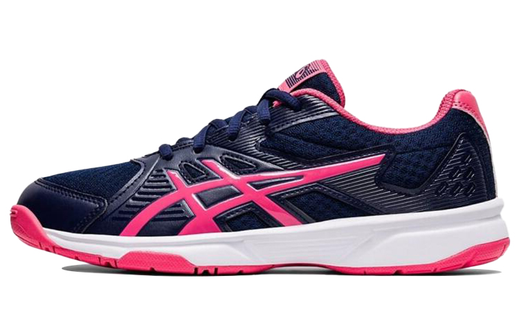 Asics Court Slide 1 Comfortable Abrasion Resistant Breathable Low top Training Shoes Women's Blue Pink