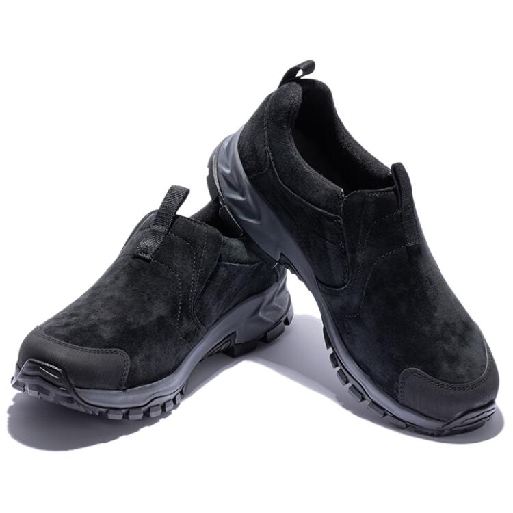TOREAD Slip Resistant Abrasion Resistant Slip Resistant Abrasion Resistant Low top Hiking Shoes Men’s Black