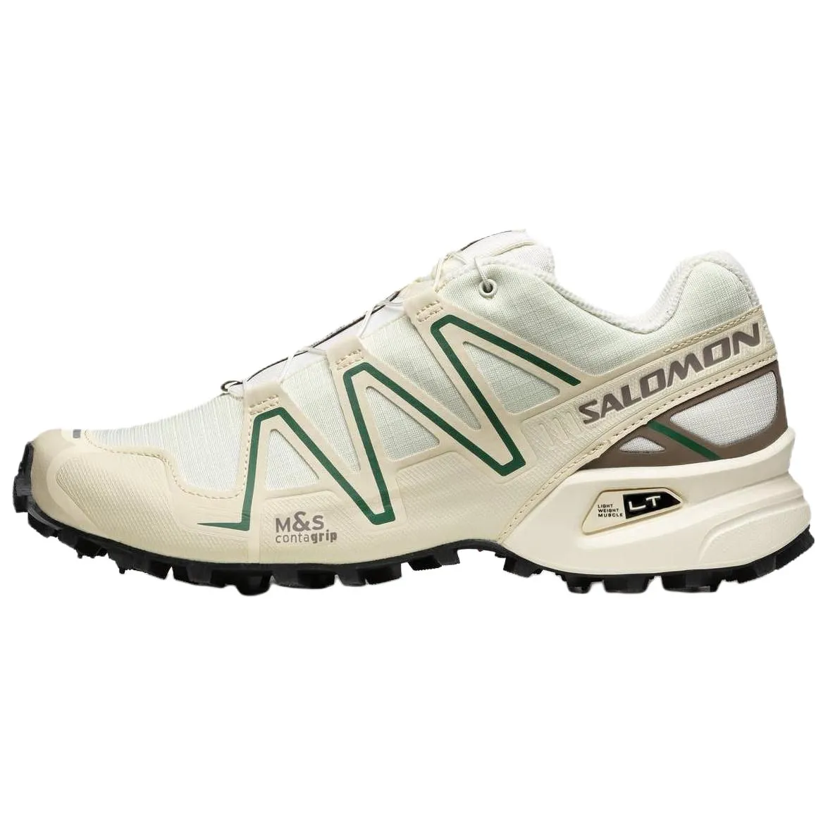SALOMON Speedcross 3 Comfortable Round Toe Mesh Breathable Low top Trail Running Shoes Unisex Vanilla