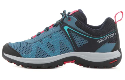 SALOMON XA PRO 3D Fabric Abrasion Resistant Low top Mountaineering Hiking Shoes Women's Blue Black