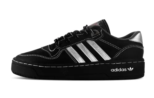 Adidas Originals Rivalry Low top Skateboard Shoes Unisex Black Silver