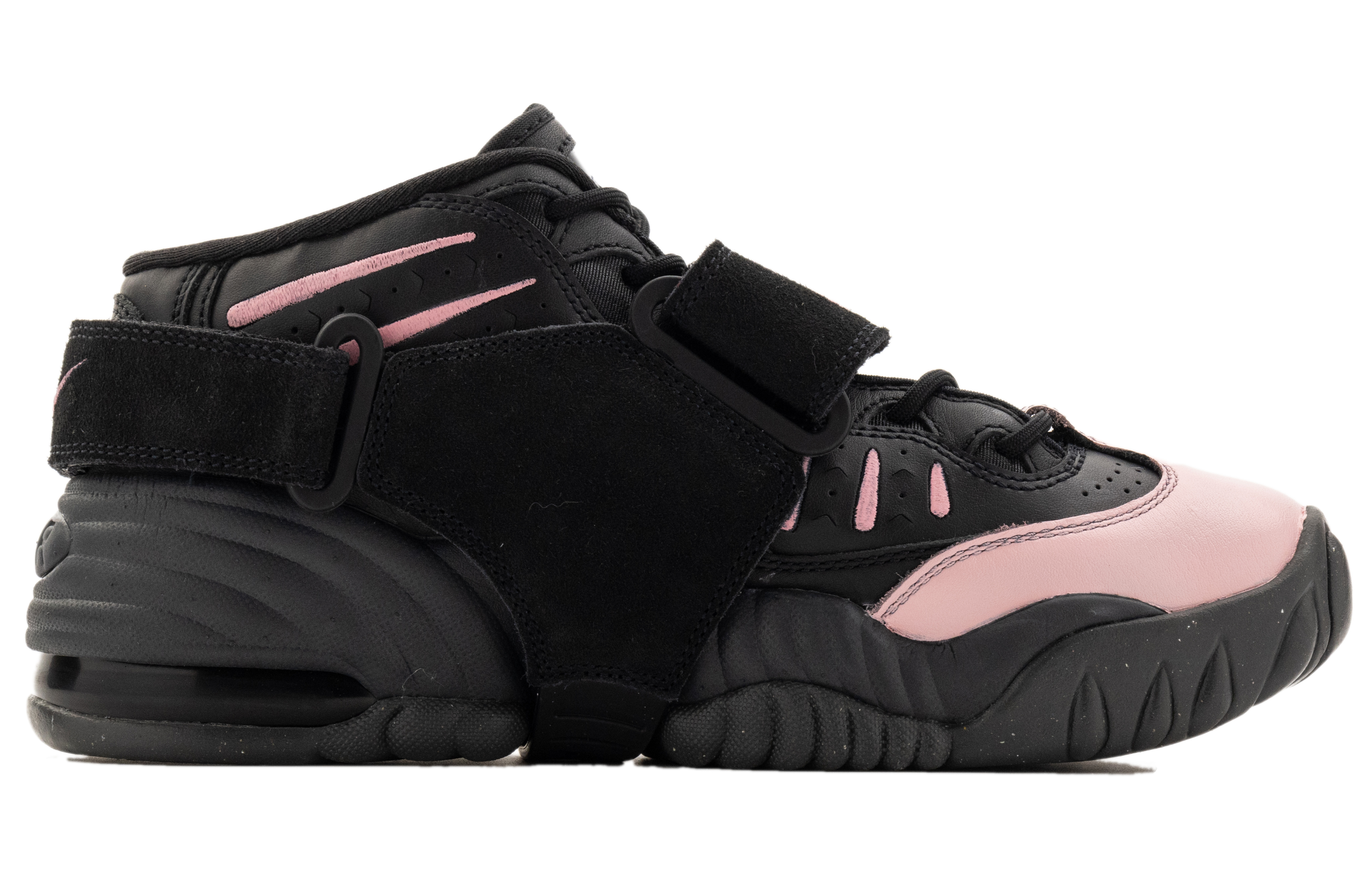 Nike Air Adjust Force Abrasion Resistant Mid top Vintage Basketball Shoes Women’s Black Pink