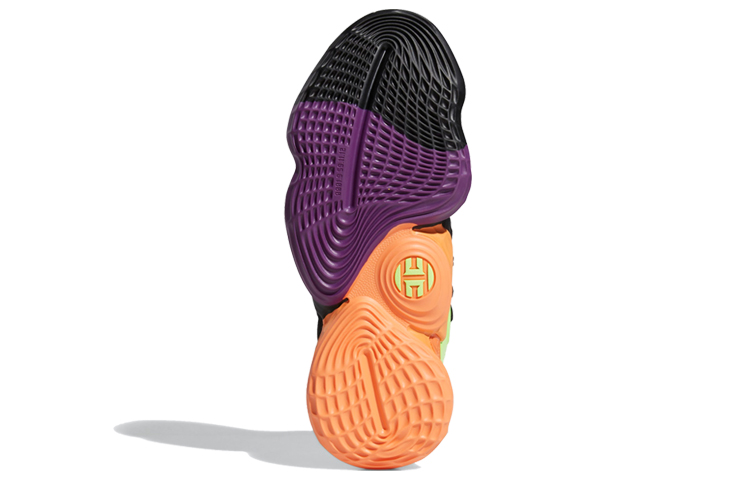 Кроссовки adidas Harden Vol. 4 (черный / зеленый / оранжевый) — Чёрный / зелёный / оранжевый — фото 6