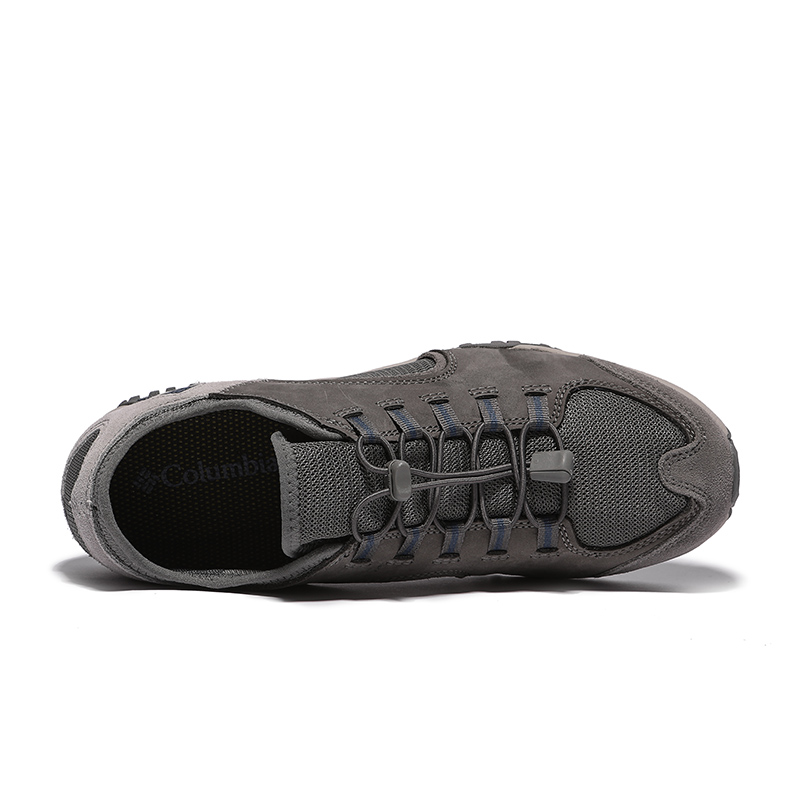 Columbia Hiking Textile, Leather Low top Hiking Shoes Men’s Gray