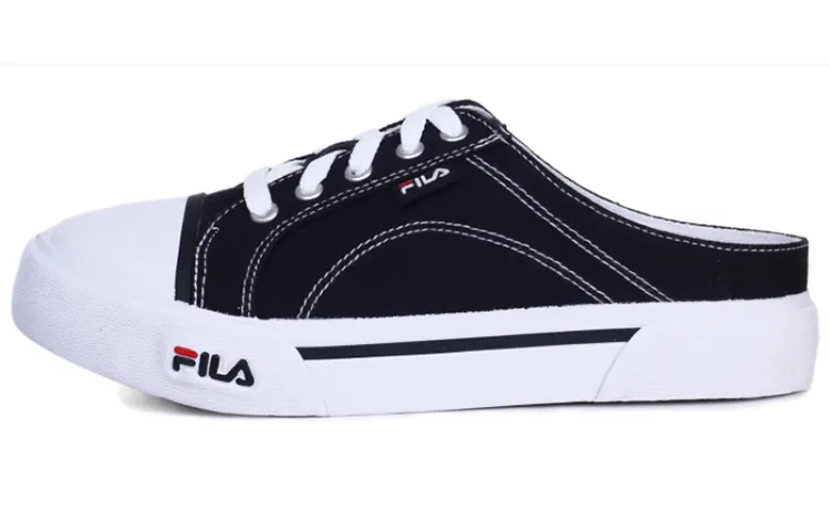 FILA Dongle Series Canvas Shoes Gs Black Women's