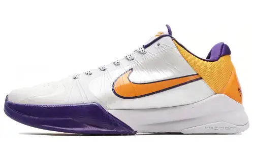 Nike Zoom Kobe 5 White/Golden/Purple