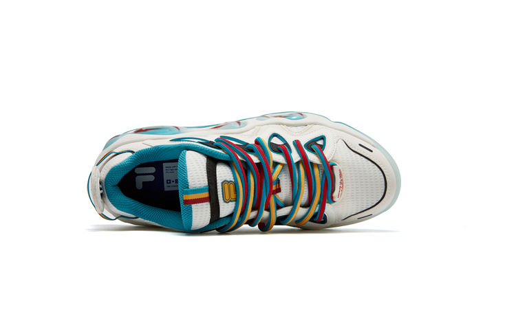 FILA FUSION X Mitchell & Ness Bank Vertical Sneakers ‘White Blue’ Women’s