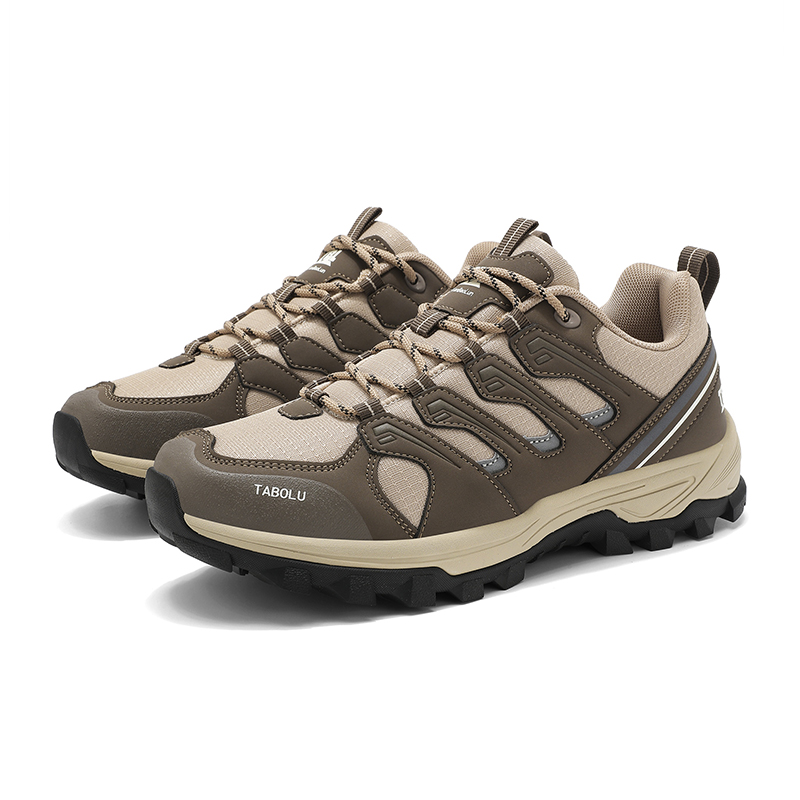 TABOLU Slip Resistant, Abrasion Resistant, Breathable Low top Mountaineering Shoes Men’s