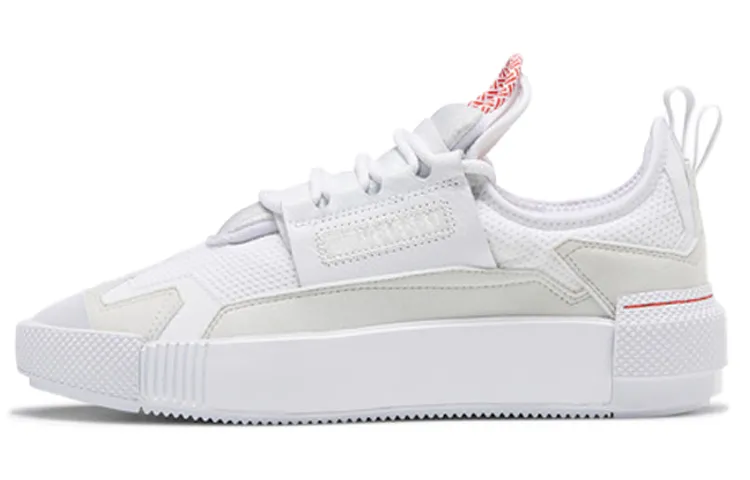 Reebok Sudeca Casual Comfortable Urban Techwear Butter Platform Height Increasing Low top Skateboard Shoes Unisex White
