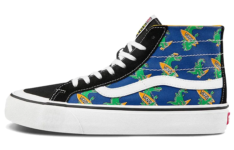 Vans Unisex SK8 HI High Top Sneakers Blue/Yellow/Green