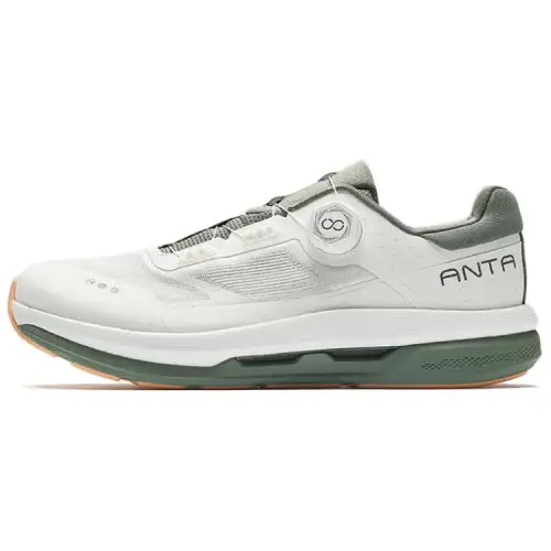 Anta Wanli Cushioning, Wear Resistant Low top Training Shoes Men's White Green