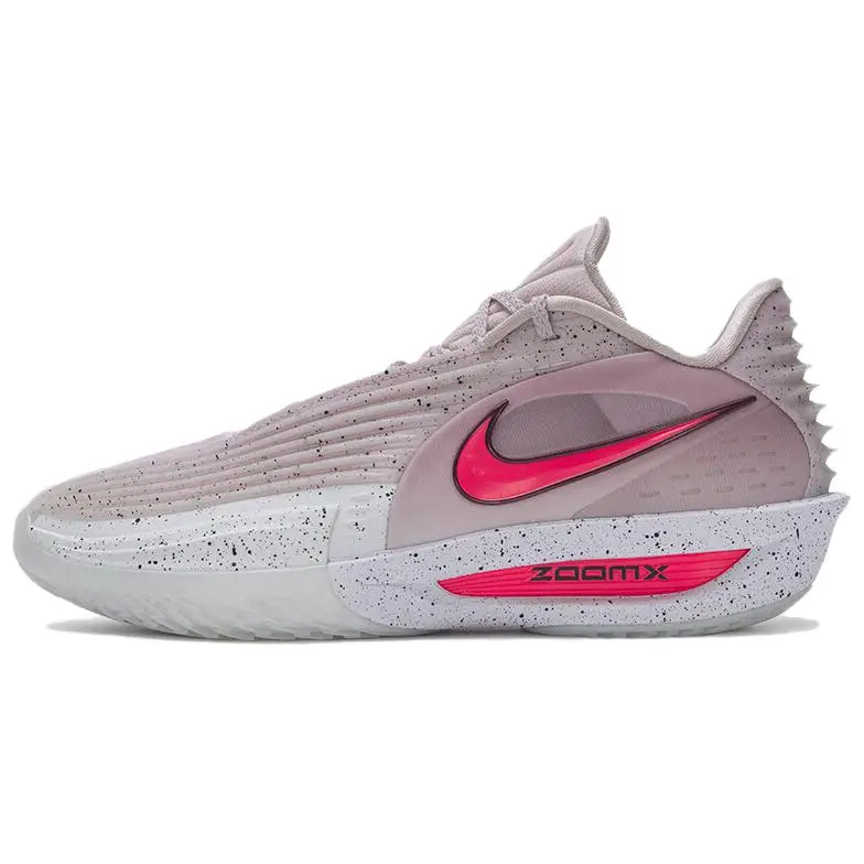 Nike GT Cut 3 Turbo Cushioning Abrasion Resistant Breathable Low top Basketball Shoes Men's Pink White