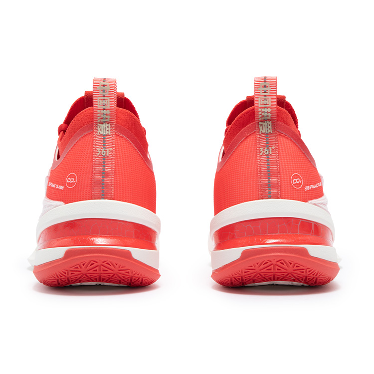 361° BIG3 5.0 Pro Basketball Shoes Men’s Low Top Rose Red/Feather White