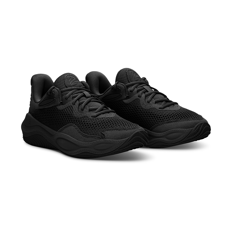 Under Armour Curry Splash 24 Abrasion Resistant Breathable Low top Basketball Shoes Unisex Black