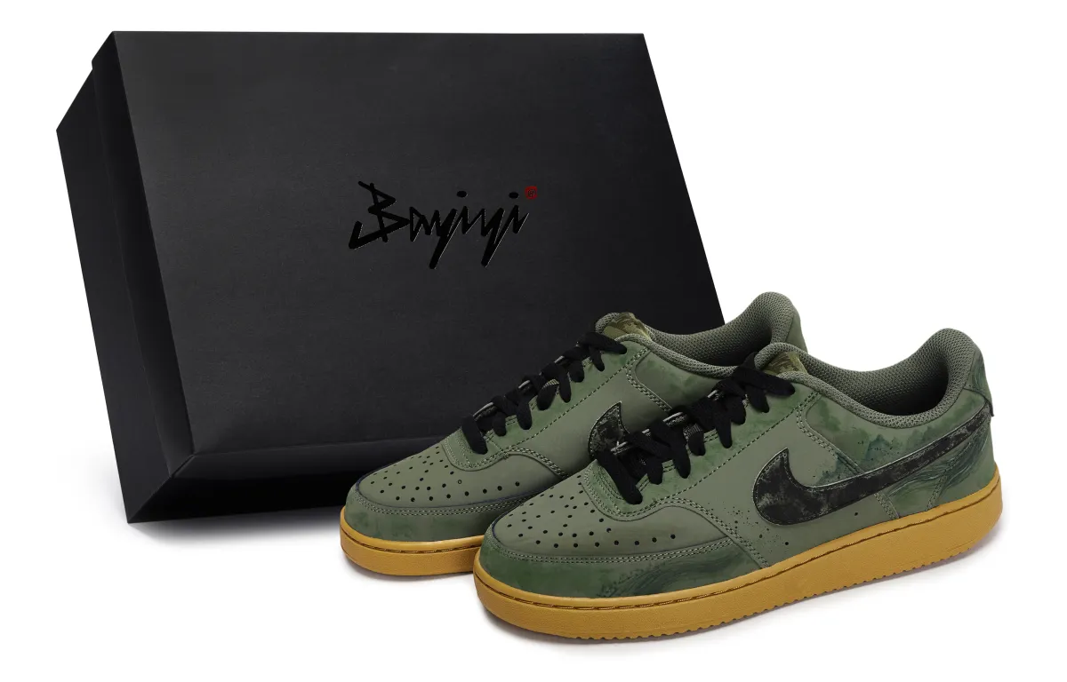 Nike Court Vision 1 811 Manufacturing, Distant Mountain Green, Special Shoe Box Abrasion Resistant Low top