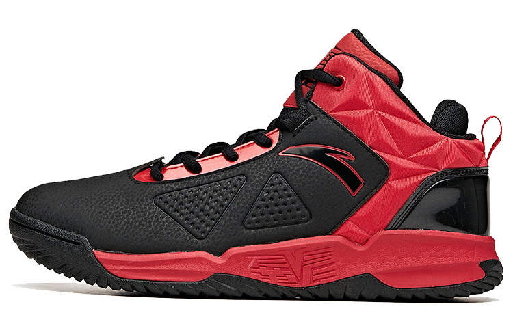 Anta Bastard Synthetic Leather Cushioning Slip Resistant Abrasion Resistant Mid top Vintage Basketball Shoes Men's