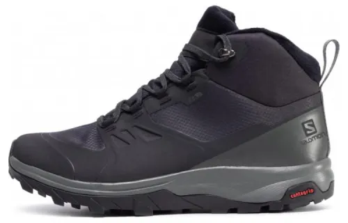 SALOMON Trekker Boots High top Hiking Shoes Men's Black Gray