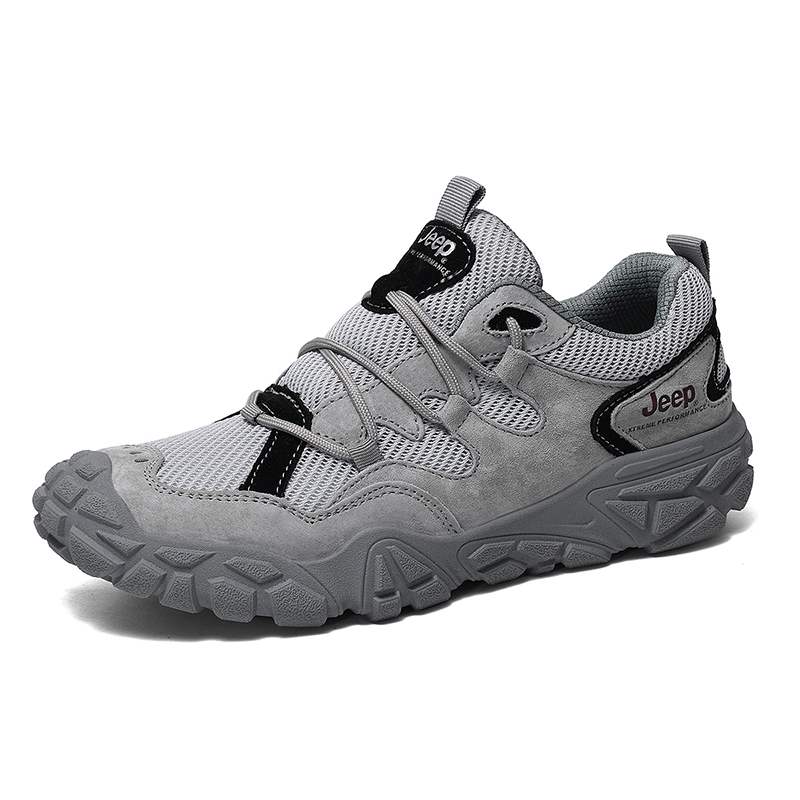 Jeep Cushioning Low top Hiking Shoes Unisex Gray