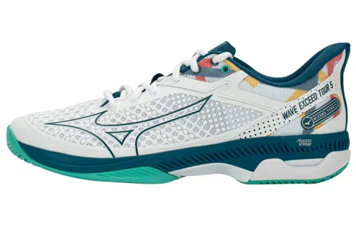 Mizuno Wave Exceed Tour 5 Abrasion Resistant Abrasion Resistant Low top Training Shoes Unisex White Blue