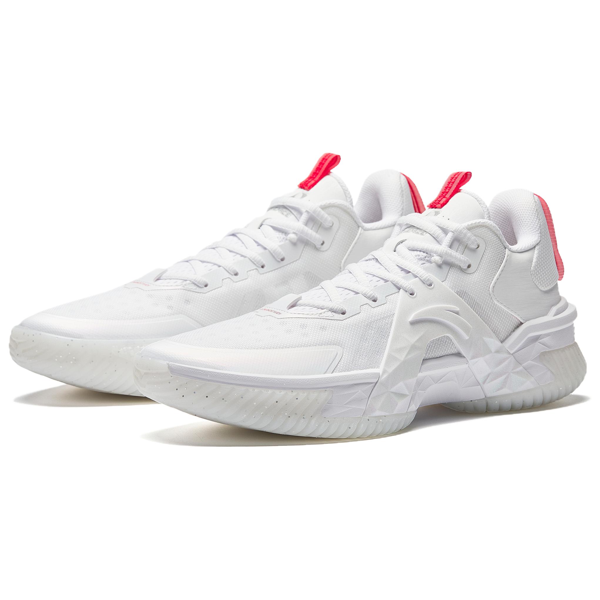 Anta Airspace 5 Cushioning Slip Resistant Abrasion Resistant Low top Basketball Shoes Men’s White