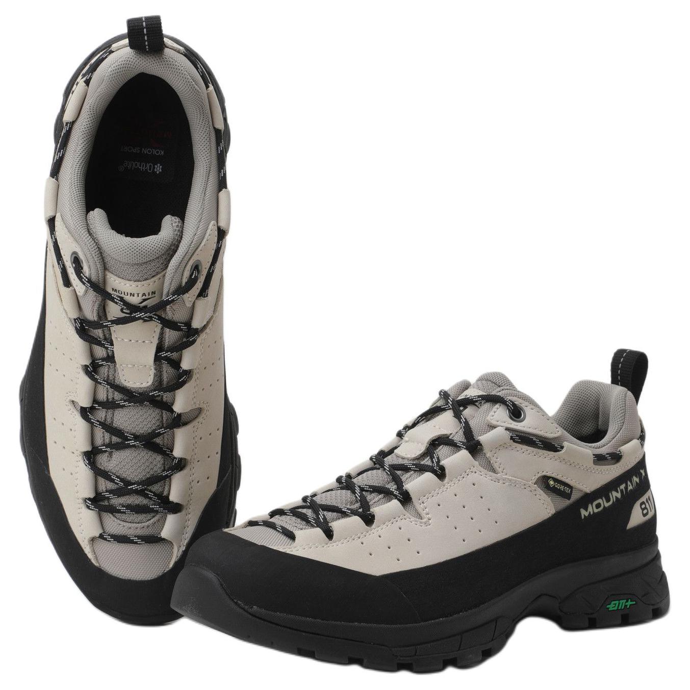 KOLON SPORT MOUNTAIN X ‘811’ Slip Resistant Abrasion Resistant Low top Hiking Shoes Unisex Beige Black