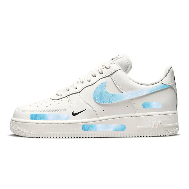 Nike Air Force 1 Slip Resistant Cushioning Abrasion Resistant Breathable Low top Skateboard Shoes Women's White