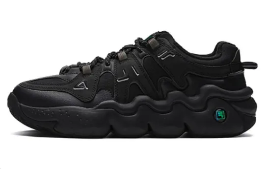 FILA Panini Low Retro Basketball Sneakers 'Black'