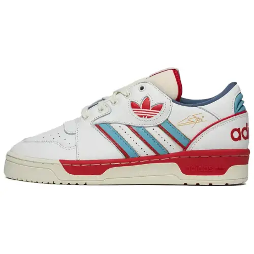 Adidas Originals Slip Resistant Abrasion Resistant Low top Vintage Basketball Shoes Unisex White Umber