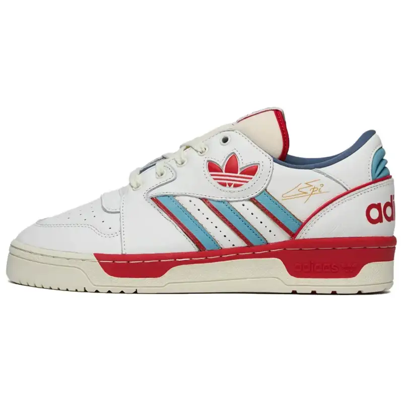 Adidas Originals Slip Resistant Abrasion Resistant Low top Vintage Basketball Shoes Unisex White Umber